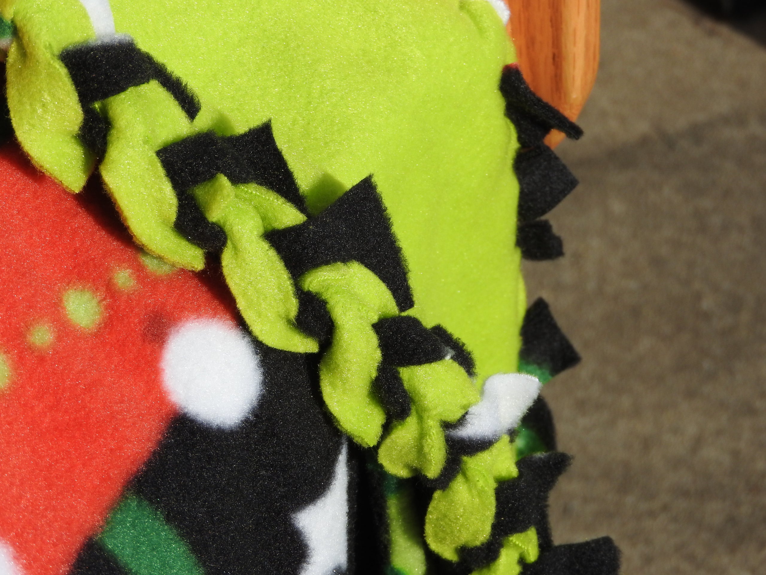 Braided Edge Fleece Blanket Directions Sew Braided Fleece Double